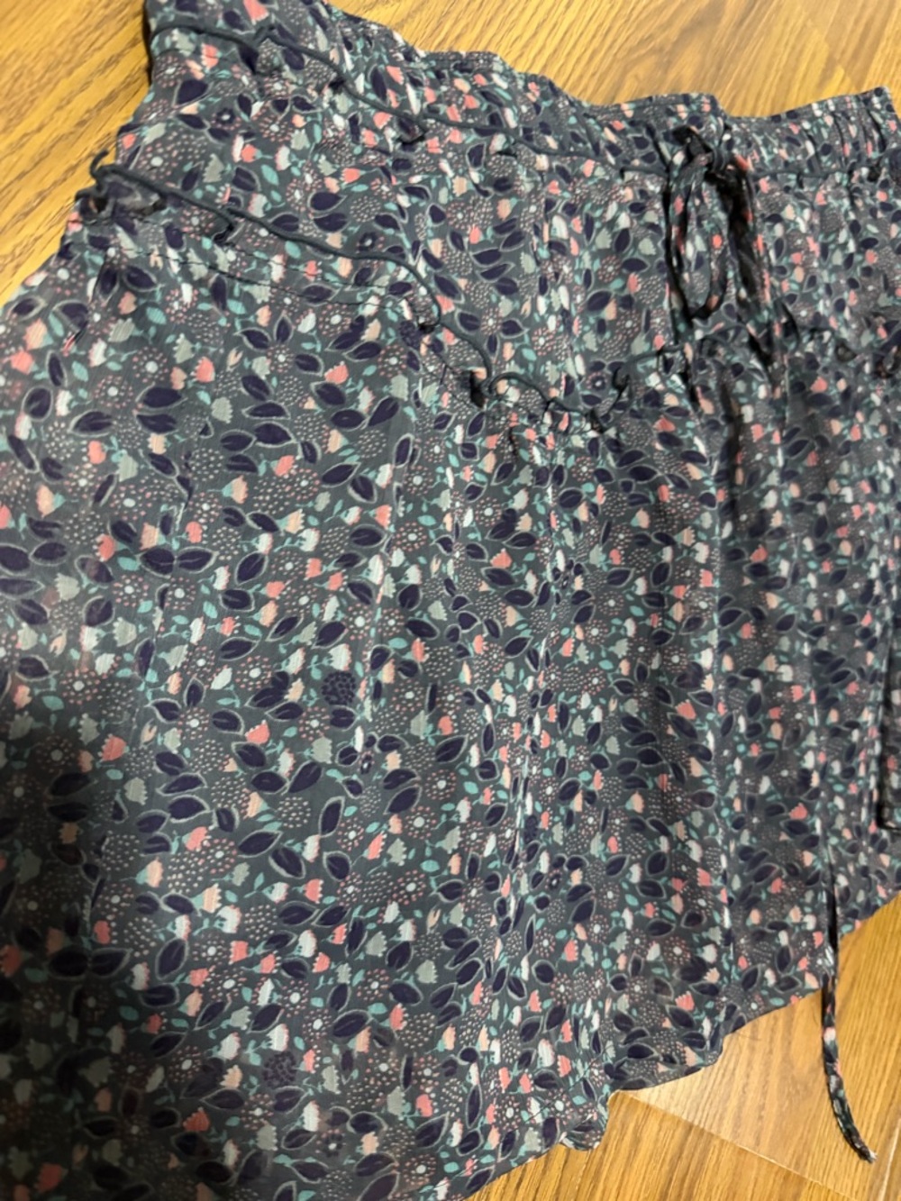 American Eagle Outfitters Chiffon Y2K Cottage-core floral ruffle mini skirt sm - Picture 3 of 8